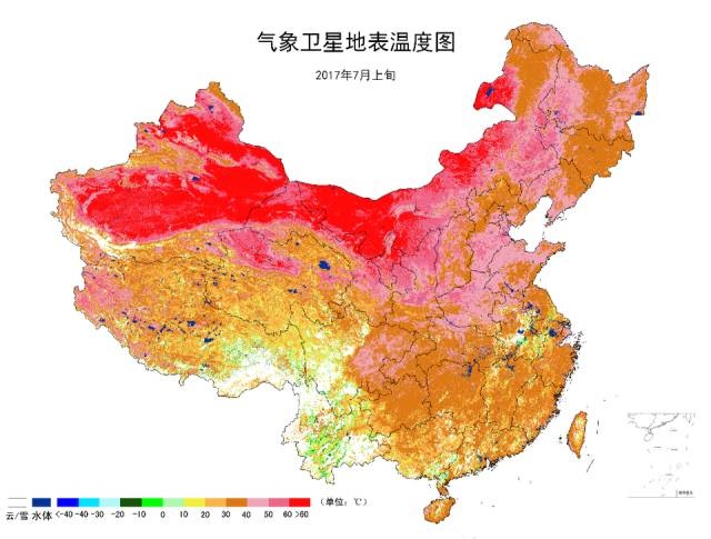 全国7月气象图